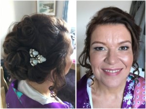 Bride with hair and makeup